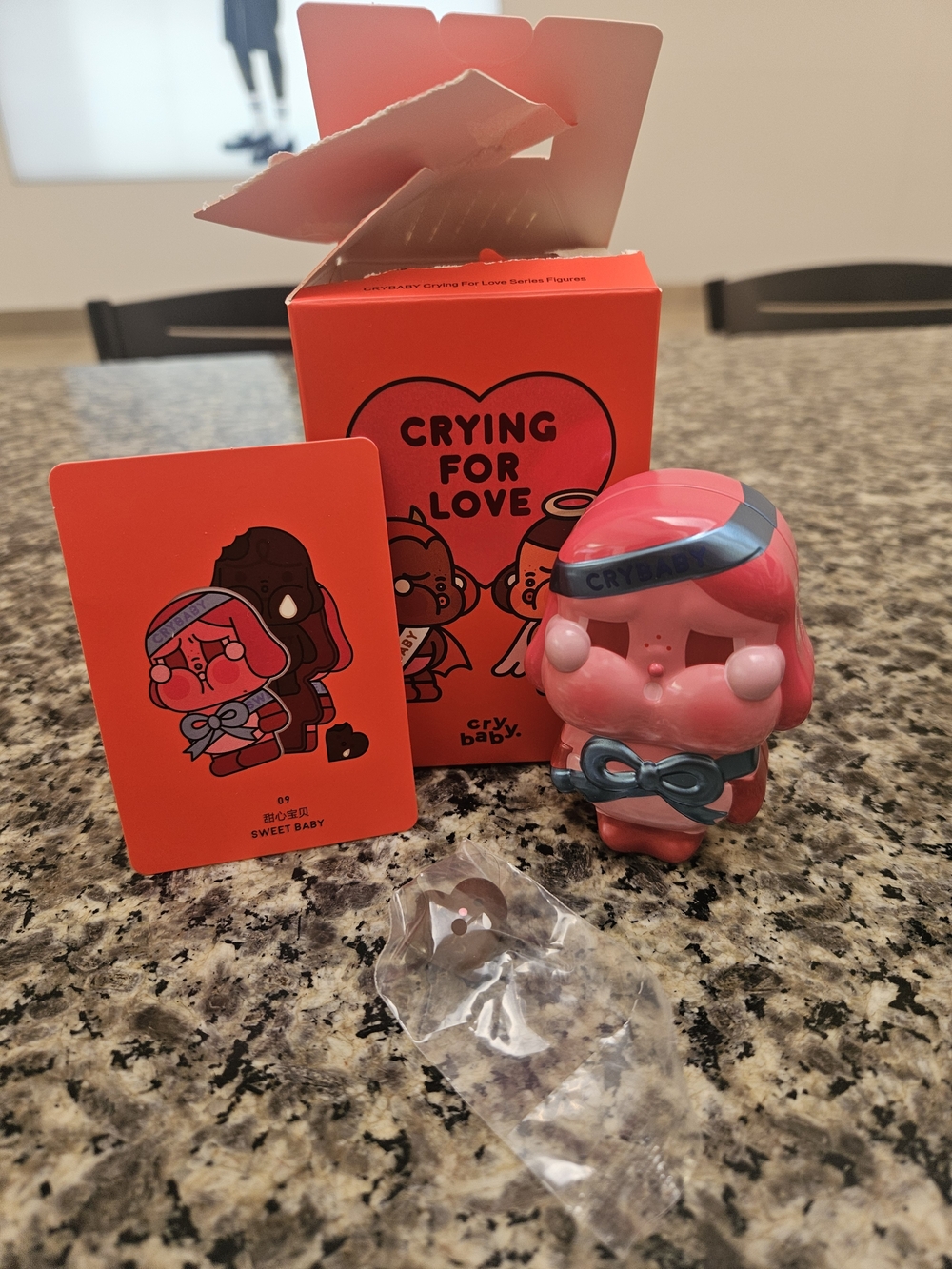 Crybaby 'Crying for Love' Sweet Baby Pink Collectible Figure
